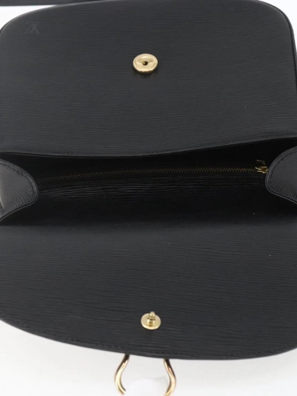 LOUIS VUITTON Epi Saint Cloud GM Shoulder Bag Black Noir - Picture 10 of 16